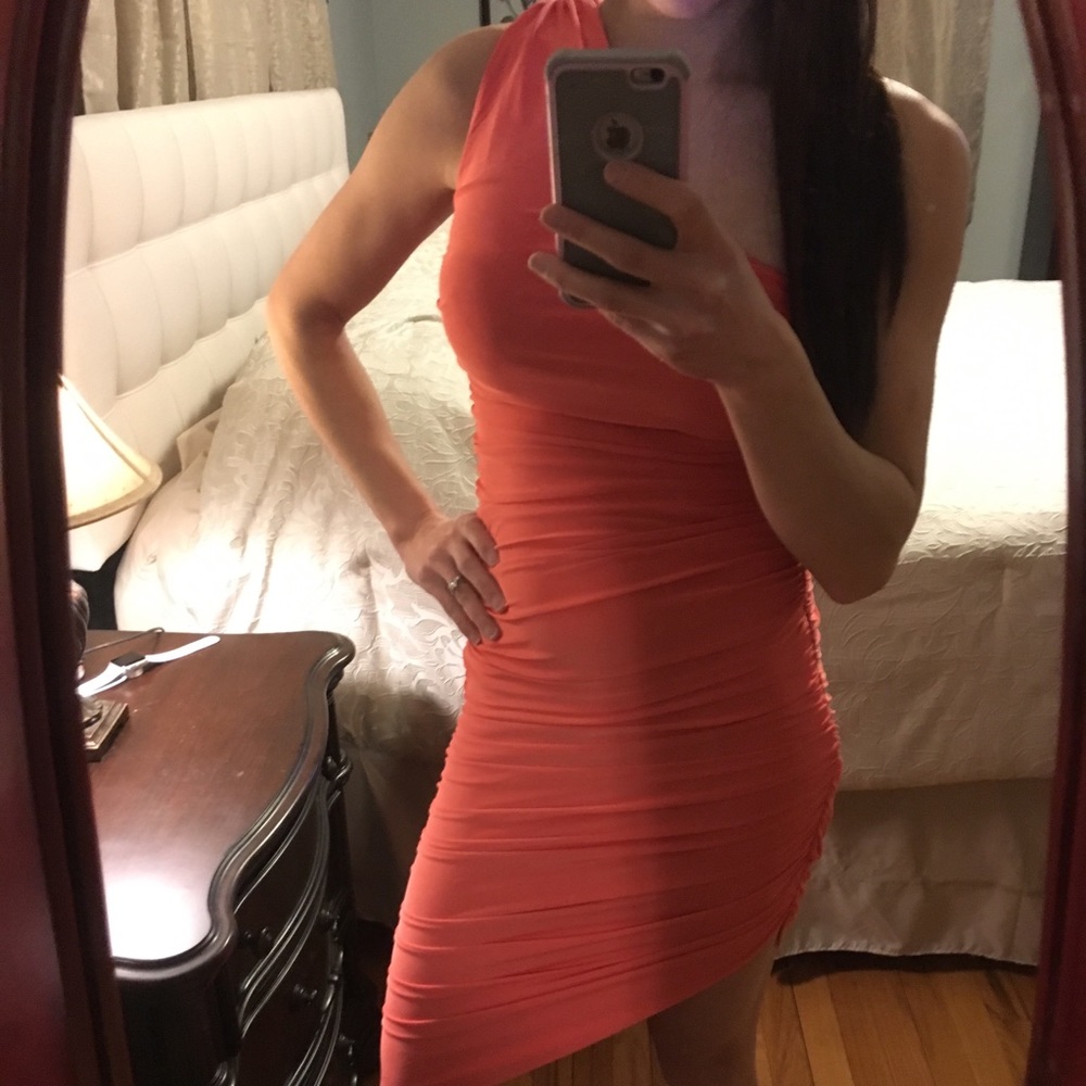 AX Paris coral bodycon dress - Picture 1 of 5
